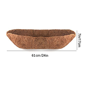Jardinière suspendue auto-arrosante en fibre de coco avec système de rétention d'humidité du sol pour la maison et le jardin - Product Image 2