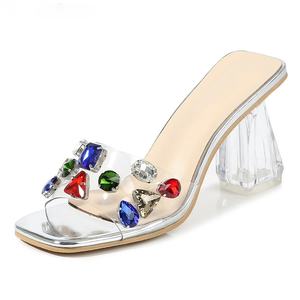 Nouvelles Sandales d'été 2026 Sexy et Tendance pour Femme, Qualité Diamant, Légères, Amortissantes, Rehaussantes, à Talons Hauts Jetables - Product Image 2