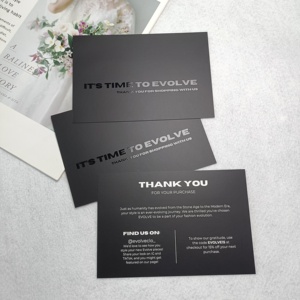 Biglietti di ringraziamento personalizzati con Logo 300gsm in <span class=keywords><strong>carta</strong></span> stampata regalo con <span class=keywords><strong>carta</strong></span> di auguri personalizzata - Product Image 6