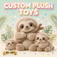 Peluches paresseuses personnalisées OEM ODM, adorables animaux en peluche, vente en gros, cadeau pour enfants