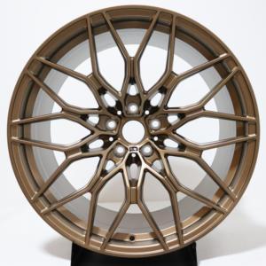 Jantes en alliage d'aluminium forgées sur mesure 18 19 <span class=keywords><strong>20</strong></span> 21 22 pouces 5x112 66.6 Bronze 5 branches à déport profond pour BMW Séries G20 G30 M3 M4 - Product Image 2