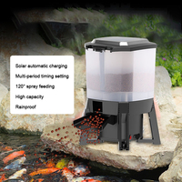 Mangeoire solaire automatique pour poissons, grande capacité, bassin d'alimentation, 1 pièce, plan d'alimentation, cadeau idéal, offre spéciale