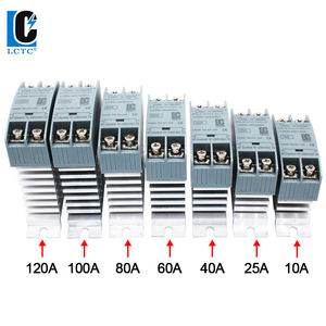 방열판이 있는 SSR 솔리드 스테이트 릴레이 DIN 레일 릴레이 10A 25A 40A 60A 100A 120A DC - AC DC - DC AC - AC 단상 제어 - Product Image 5