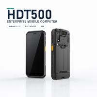 PDA portable robuste HDT500, Android 11/13, 8 cœurs 2,2 GHz, lecteur de codes-barres 2D, écran HD+ de 5,45 pouces, IP66, 4G LTE, 5000 mAh, 13 MP