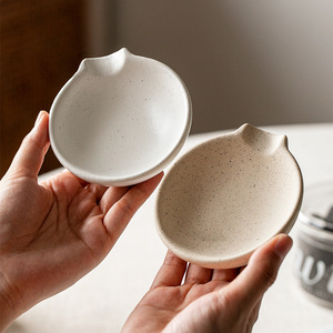 Palo Santo en céramique moderne blanc/beige <span class=keywords><strong>plateau</strong></span> de support fait à la main <span class=keywords><strong>bougie</strong></span> brûlant brûleur d'encens décor à la maison de table - Product Image 4