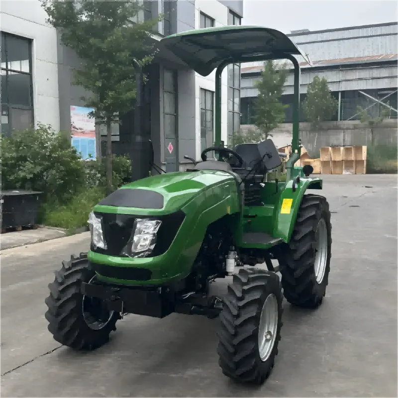 Penjualan terlaris pabrik traktor pertanian Harga terbaik 50hp roda traktor mesin diesel dengan kanopi gloabal dealer inginkan