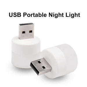 Mini veilleuse USB 5V 1W, petite lampe de lecture avec prise USB, lampes pour livre, Protection des yeux, lumière blanche chaude - Product Image 4