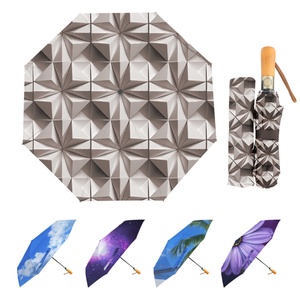 Parapluie pliant robuste coupe-vent à double couverture, ouverture et fermeture automatiques, idéal pour les voyages d'affaires - Product Image 1