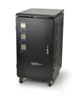 Stabilisateur de tension triphasé SVC-20KVA de type moteur TL équipé d'un écran d'affichage LED anglais