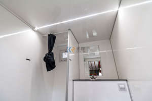 Remolque móvil de lujo en la rueda Inodoro de baño y ducha portátiles para exteriores a la venta - Product Image 5