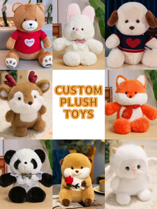 Peluche personnalisée de haute qualité, faible MOQ, ours en peluche doux, rembourrage en coton PP, maille, CE, fabricant de poupées en peluche OEM ODM - Product Image 3
