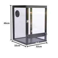 Escalade animaux de compagnie élevage boîte Cage en alliage d'aluminium Cage changement Dragon Dragon lézard lézard lézard isolation escalade boîte pour animaux de compagnie