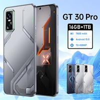 Teléfono GT 30 Pro 5G, 8000mAh, 7.3 Pulgadas, Cámara IA de 108MP, 16GB+1TB, Doble SIM+TF, Desbloqueo Facial, Control por Voz, Marco Metálico, Android 15 Deca