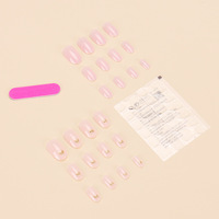 Ongles artificiels en gel souple rose luxueux et mignons, très demandés, adaptés à un usage quotidien, réutilisables, de haute qualité.