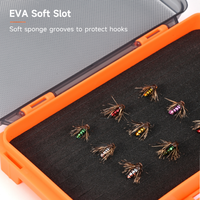 Boîtes de pêche à la mouche SNEDA 80g en gros, 17,5 cm, en PP, étui organisateur pour hameçons, leurres pour la pêche en ruisseau, lac et rivière