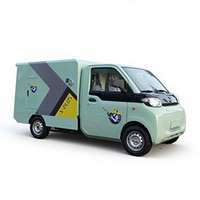 Batterie au lithium 220km de portée maximale Mini camion électrique de cargaison avec charge de déchargement Approbation Eec L7e Voiture électrique de cargaison Rwd à vendre