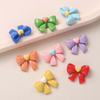 Gele Rode Bruine Zwarte Perzik Strikjes Dieren Hars Charms Slime Mobielhoesje Sleutelhanger DIY Knutseldecoratie