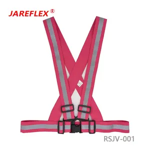 Gilet riflettente con giubbotti di sicurezza regolabili cinturini riflettenti ad alta visibilità