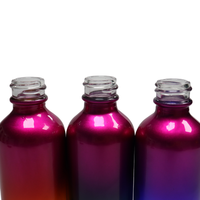 Flacon compte-gouttes en verre dégradé mat coloré 15/20/30 ml pour sérum de soin de la peau, parfum, huile essentielle