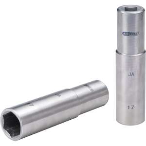KS TOOLS TITANplus 3/8" Hexagonal <b>socket</b>, <b>17mm</b>, long - Product Image 1