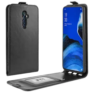 Coque de téléphone portable en cuir, étui à rabat, en Silicone, pour Reno 2Z 2F