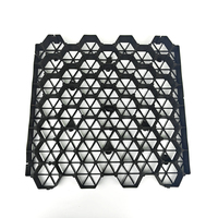 Grille en gazon pour le stationnement des voitures, la voie d'accès aux pompiers et le renforcement des allées, pavés en plastique HDPE perméables pour le renforcement du sol