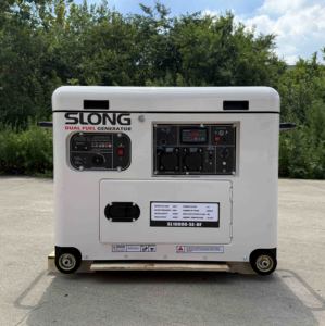 Generatore Silenzioso a Doppio Carburante SLONG BRAND 50HZ 220V Monofase 8KW per Uso Domestico con Avviamento Automatico Motore a 4 Tempi Presa ATS - Product Image 5