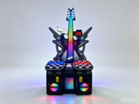 Nouvelle Machine d'Arcade Musicale à LED pour Guitare Rythmique, Jeu de Tap, 2 Joueurs, à Monnayeur, avec Récompenses, pour Parc d'Attractions