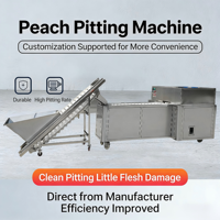 PLC-gestuurde automatische fruitreinigings- en snijmachine met 380V/220V en een capaciteit van 400~800 stuks/min voor perzikvrieslijn