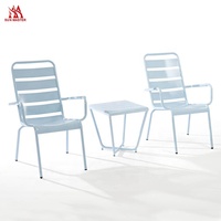 Mobilier de patio moderne Fauteuil inclinable de jardin en aluminium Fauteuil à bascule d'extérieur pour restaurant, café, hôtel, bistro, loisirs