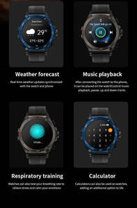 2025 New LC18 Screen IP67 Waterproof Men's Smartwatch TWS Earbuds 2 1 Sports Business Accessory Featuring Compass Calendar - Product Image 6