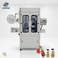 Machine de rétraction d'étiquettes à manchon à double tête automatique haute vitesse en promotion