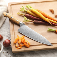 XINZUO Sharp Couverts Unique Sparkling Burst Pattern 10Cr Composite Steel Couteau de chef de cuisine avec manche en bois d'olivier de qualité supérieure Nouveau