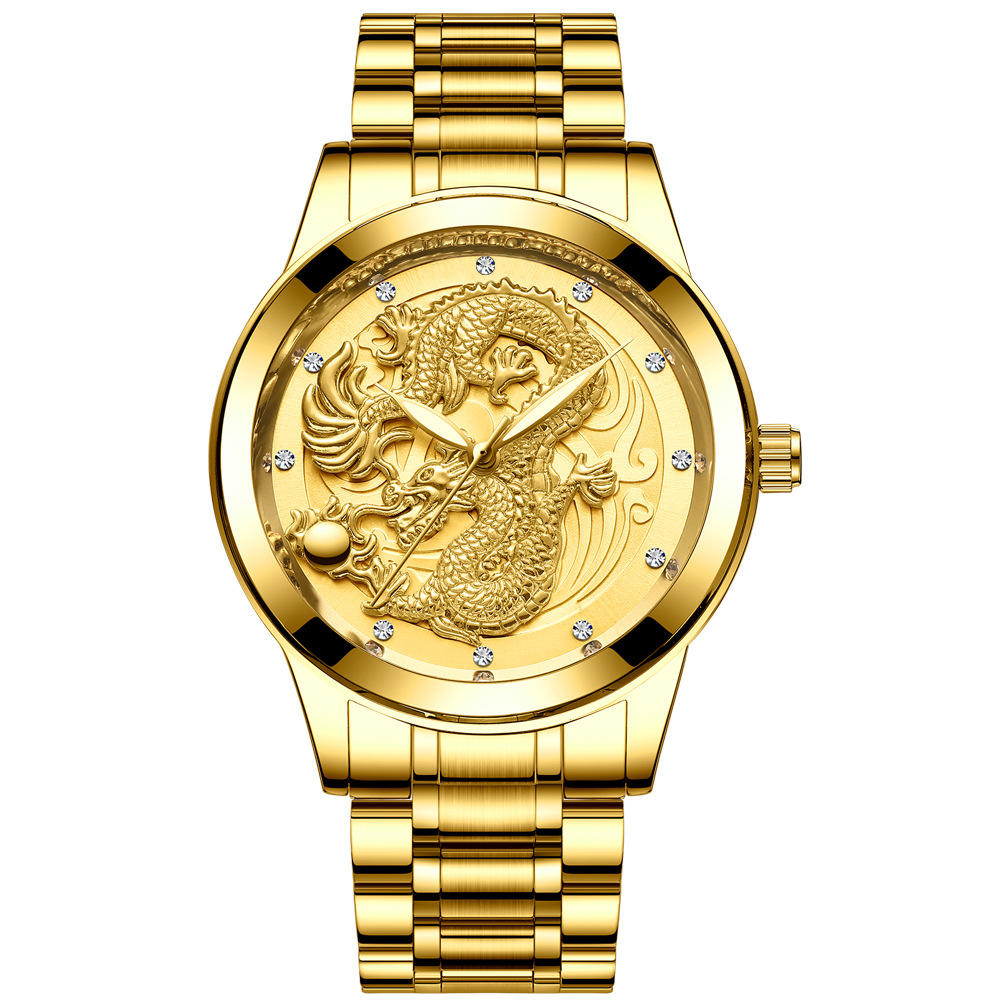 dragon watch-all gold-gold face
