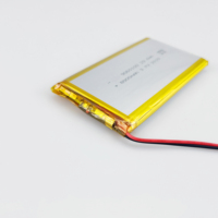 Power bank tenaga surya 9060100 3.7v, baterai polimer lithium 8000mah 10000mah dengan Rohs