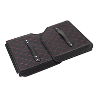 Organisateur de coffre de voiture pliable multifonctionnel, boîte de rangement pour voiture, bac de transport, caddie pour le camping, le pique-nique, la maison, le garage, le rangement du coffre de voiture