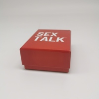 Jeu de cartes de jeu sex talk avec impression personnalisée en papier de gros pour couples avec boîte