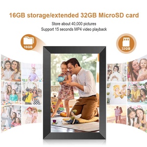 <span class=keywords><strong>Black</strong></span> <span class=keywords><strong>friday</strong></span> Portable MP4 Network 16GB/32GB RAM 8 pouces Cadre vidéo numérique Cadeau - Product Image 3