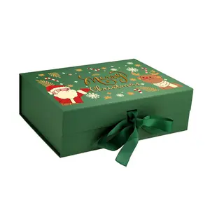 礼品盒11x8x4英寸豪华大礼品盒，带磁性盖，用于礼物，包含卡片，丝带