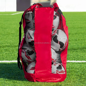 Sac à balles <span class=keywords><strong>de</strong></span> football <span class=keywords><strong>de</strong></span> différentes capacités avec cordon <span class=keywords><strong>de</strong></span> serrage en maille robuste avec bandoulière réglable et poignée épaisse - Product Image 1