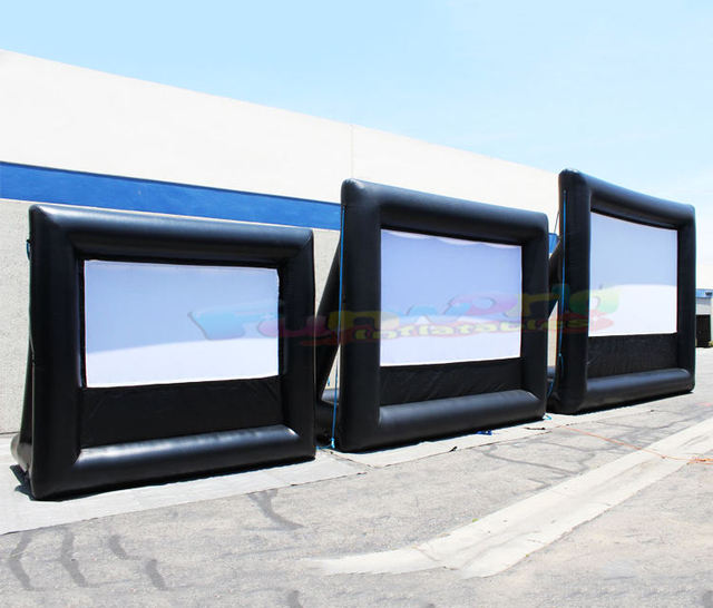 Outdoor Family Friends 16ft 18ft 20ft Gathering air Cinema Inflatable Projection Movie Screen