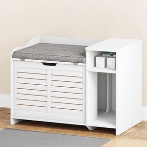 Meuble durable pour animaux de compagnie : Maison pour chat, tabouret à chaussures, armoire à chaussures, lit pour chat intégré, toilette pour chat, modèle tabouret à chaussures - Product Image 4