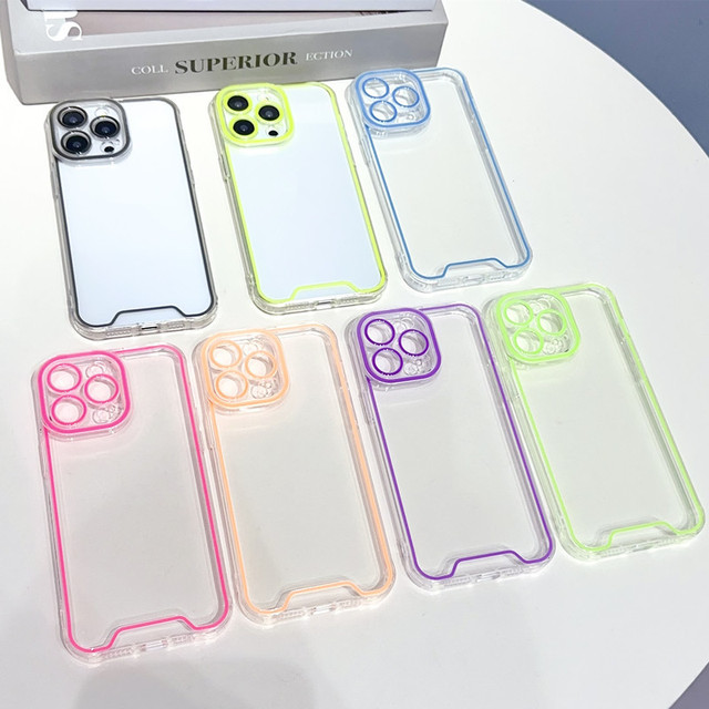 New Glow Dark Tpu Mobile Phone Case for iPhone 16 15 14 13 12 11 Pro Max Fluorescent Transparent Shockproof Back Cover