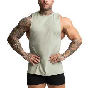 Camiseta deportiva personalizada de buena calidad para hombre, chaleco de viaje para gimnasio