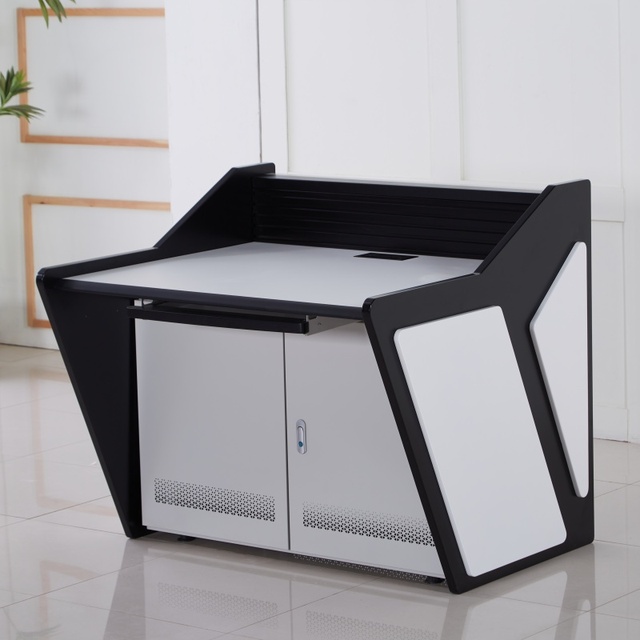 Bestselling Commercial Furniture Rule-shaped Command Center Console Multi-function Ladder Conference Table Console