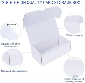 Custom Rigid Trading <b>Card</b> <b>Storage</b> <b>Box</b> with Corrugated Cardboard Handmade Design - Product Image 2
