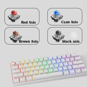 Claviers de jeu mécaniques ultra fins et de profil bas modernes, clavier Tedgem, clavier filaire USB - Product Image 6