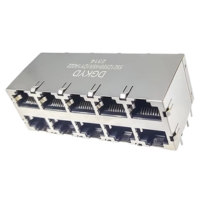 RJ45 Network <strong>Port</strong> Socket 2X5 <strong>Port</strong> 8P8C <strong>Modular</strong> <strong>Jack</strong> Plug Multi <strong>Port</strong> No Lamp Spring Piece RJ45 Connector - Product Image 3