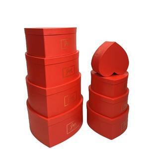 Einfarbige Heißpräge-Geschenkbox-Set in Herzform (8 Stück) - Blumenbox, Umarmungskorb & Geburtstagsgeschenkbox - Product Image 2