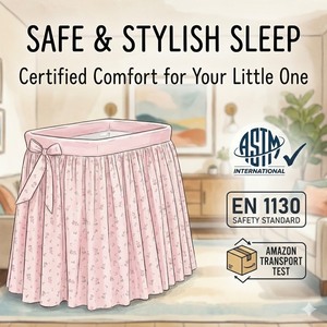 Cuna Mecedora de Metal con Altos Estándares de Producción, Cuna Mecedora para Bebé con Borde Suave - Product Image 4